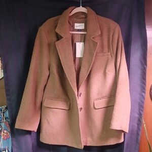 Universal Thread Tan Wool Blazer Plus Size